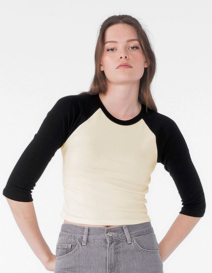 Women´s Micro Rib 3/4 Raglan Baby Tee
