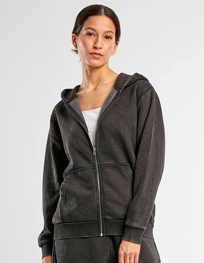 Ladies Vintage Heavy Zip Hoody
