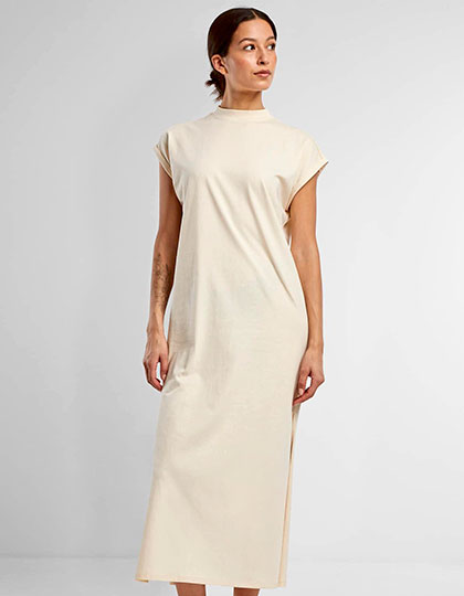 Ladies Long Extended Shoulder Dress