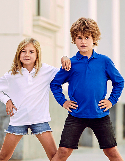 Kids´ Long Sleeve 65/35 Polo