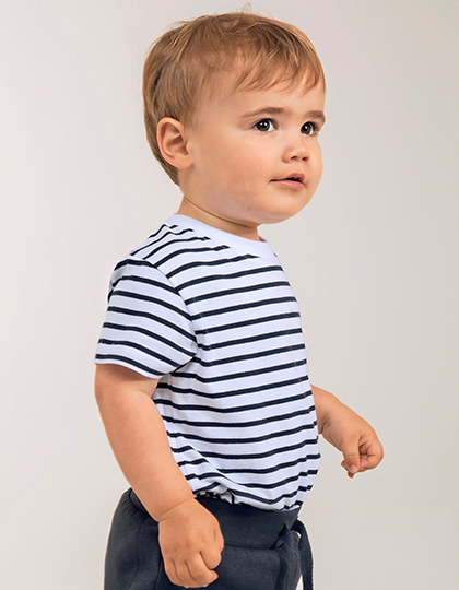 Short Sleeved Stripe T Shirt