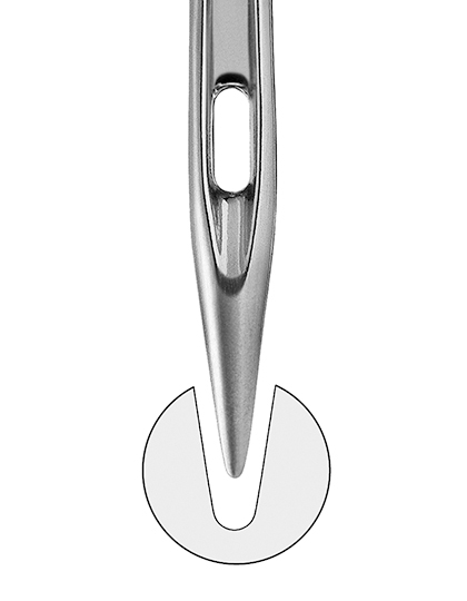 Nadeln 75er mit halbrunder Spitze (100 Stück)