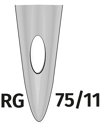 Nadeln 75er mit halbrunder Spitze für PR Maschinen (50 Stück)