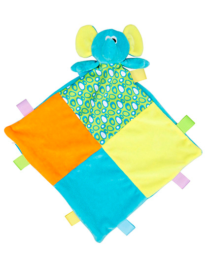 Baby Multi Coloured Comforter With Rattle