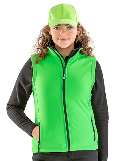 Women´s Printable Softshell Bodywarmer with Recycled Fleece Inner