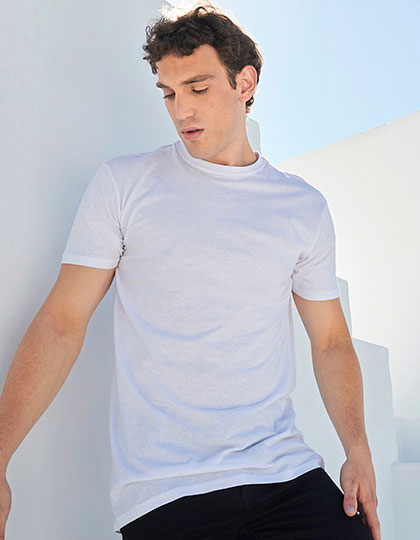 Men´s Longline T-Shirt With Dipped Hem