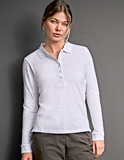 Women´s Luxury Stretch Long Sleeve Polo