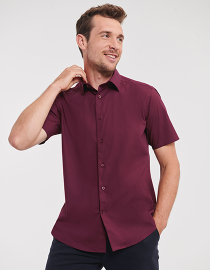 Men´s Short Sleeve Easy Care Fitted Shirt
